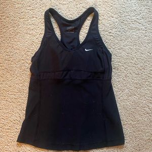 Black Nike Razorback tank top